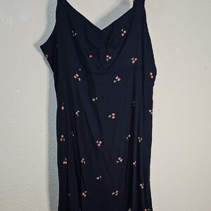 Old Navy Black Dress with Cherry Print